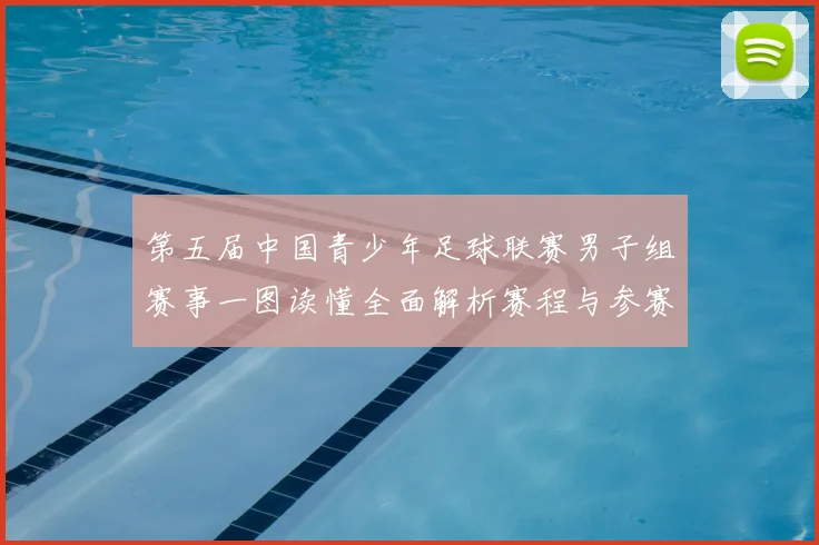 第五届中国青少年足球联赛男子组赛事一图读懂全面解析赛程与参赛队伍